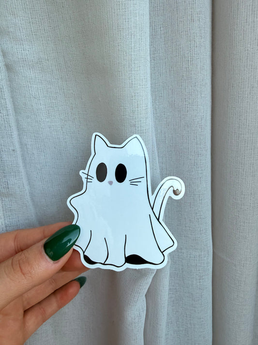 Cat Ghostie Sticker
