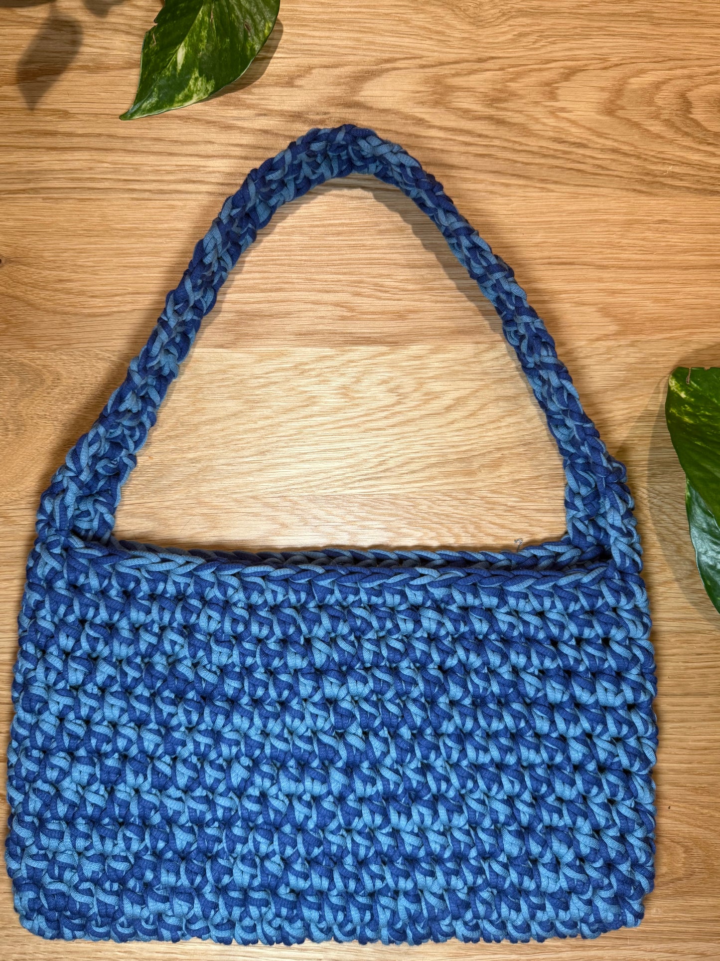 100% Cotton Blues Purse