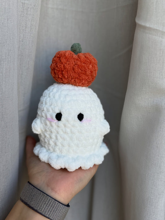 Ghostie with Pumpkin on head