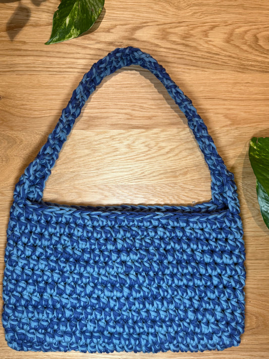 100% Cotton Blues Purse