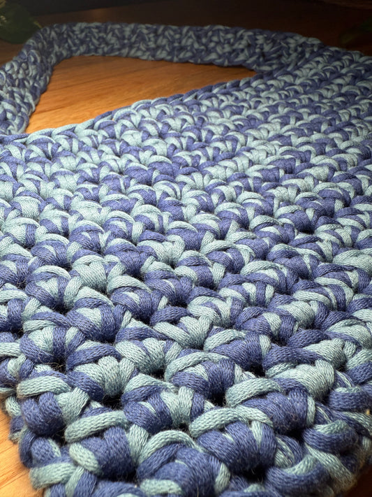 100% Cotton Blues Purse
