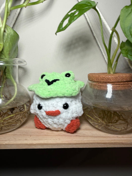 Chicks with Frog Hat